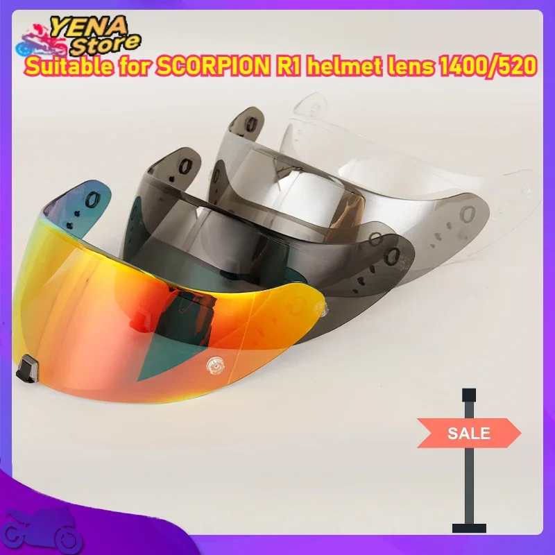 

Applicable to SCORPION R1 helmet lens 1400/520 helmet mask night and day universal lens, motorcycle helmet accessories