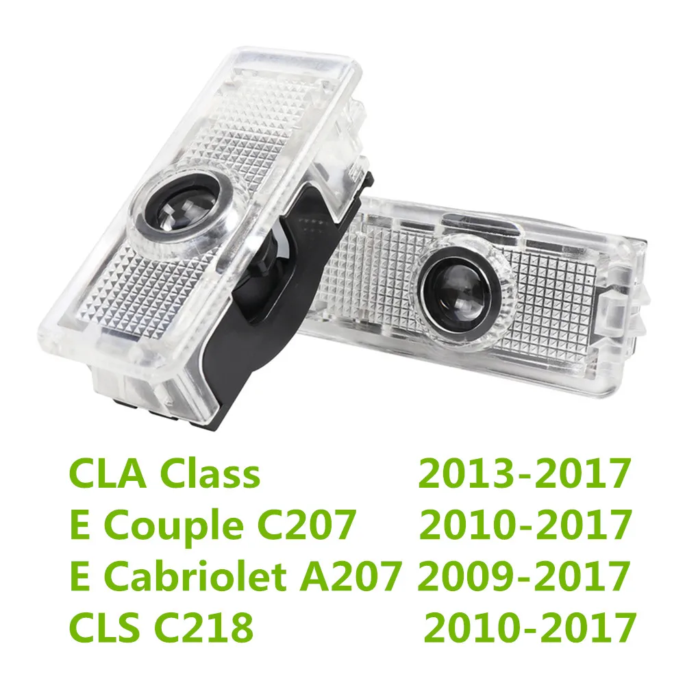 2 шт. для Mercedes Benz CLA Class E Couple C207 A207 CLS C218 светодиодный проектор двери автомобиля призрачный теневой свет автоаксессуары 2 шт. для Mercedes Benz CLA Class E Couple C207 A207 CLS C218 светодиодный проектор двери автомобиля призрачный теневой свет автоаксессуары