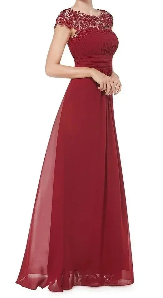 ชุดเดรสยาวสำหรับงานปาร์ตี้ ผู้หญิง ชุดเดรสลูกไม้กลางคืน เซ็กซี่ ผ้าชีฟอง เอวสูง เหมาะสำหรับเต้นรำ งานแต่งงาน งานพรอม ชุดเพื่อนเจ้าสาว ชุดเดรสยาวสไตล์ Y2k ชุดเดรสฤดูร้อน