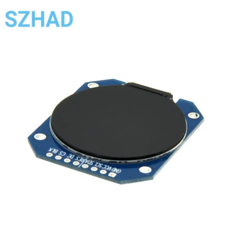 1.28 inch TFT LCD Display Module DC 3.3V Round RGB IPS HD 240x240 Resolution GC9A01 Driver 4 Wire SPI Interface Adapter Board