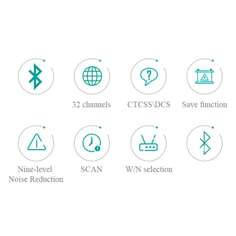 SWXF T-BL6 Two Way Radio 32 Channel 400-520Mhz with LCD Display Ham Radio MINI Bluetooth Walkie Talkie