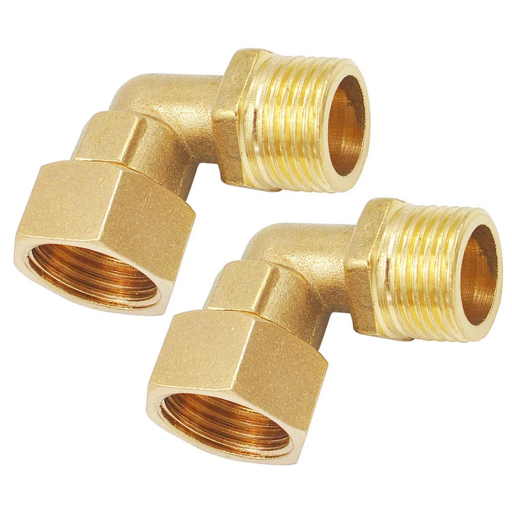 

Комплект из двух латунных коленчатых соединителей гладкого дизайна для оптимального использования в системх центрального отопления и подачи воды