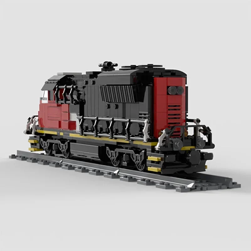 Freight Train Wagon Building Blocks MOC-47989 EMD SD70M-2 CN Cargo Train Small Particle Assembly Model Kids Toy Birthday Gift