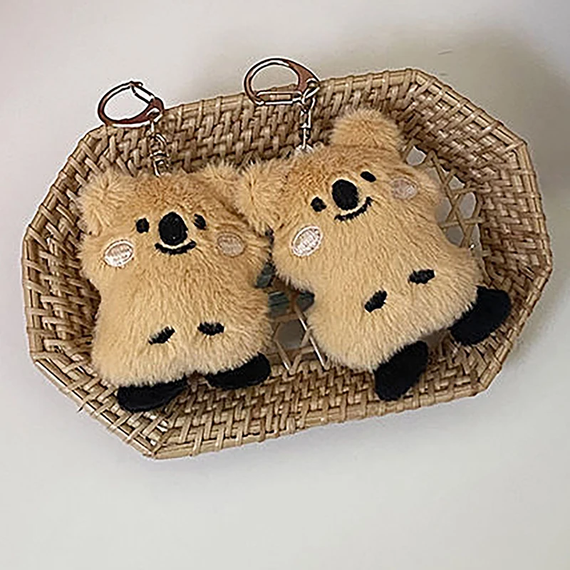 LLavero de Koala de peluche, juguete de Animal de peluche, muñeco de Koala, imitación de piel de conejo, mochila esponjosa, bolso colgante, regalos para niñas, nuevo