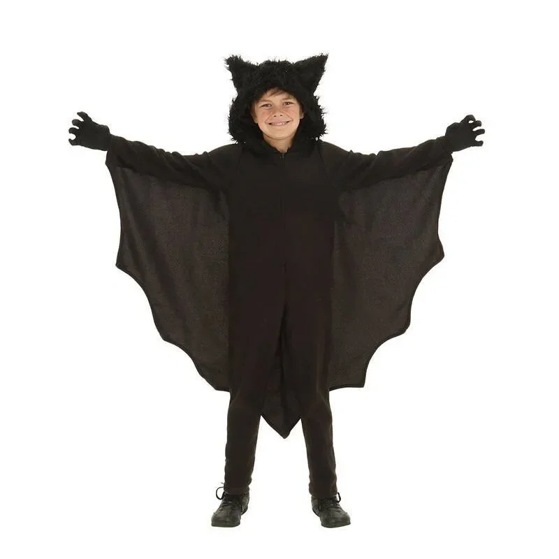 2018 Latest black evil Vampire parent-child bat costume Halloween role-playing jumsui