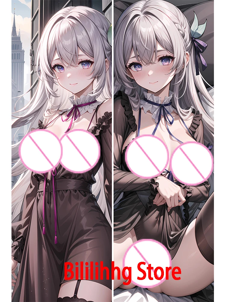 Dakimakura anime Honkai: Star Rail liuying Black sheer skirt Double-sided Print Life-size body pillows cover Adult pillowcase