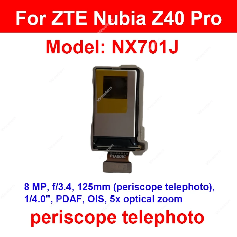 Rear Camera Primary For ZTE nubia Z30 Z40 Z40s Pro NX667J NX701J NX702J Back Main Front Camera Ultrawide Camera Parts