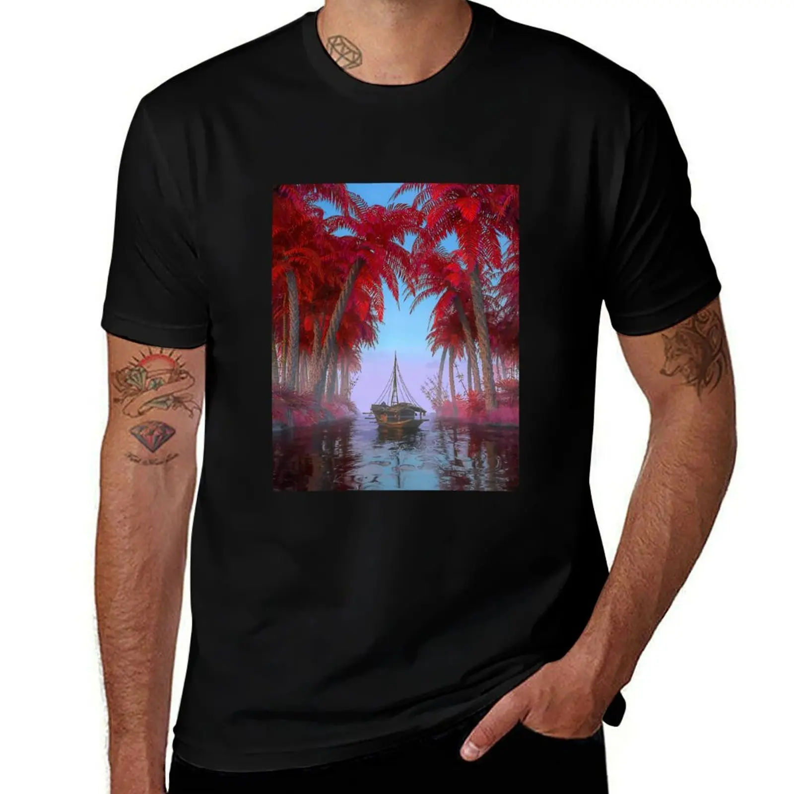 Beeple UPCOMING WATERFALL T-Shirt Comfortable Work Wear Tee T-Shirt
