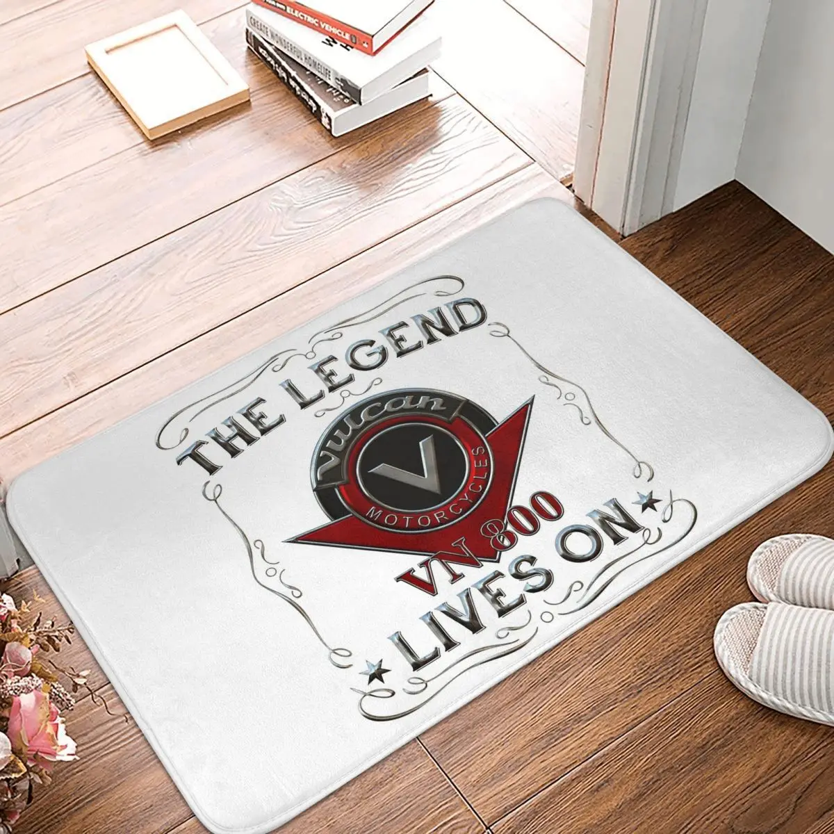 Vulcan VN 800 Motorcycle The Legend Lives On Non-slip Doormat Floor Mat Carpet Rug for Kitchen Entrance Bathroom Footpad Mats