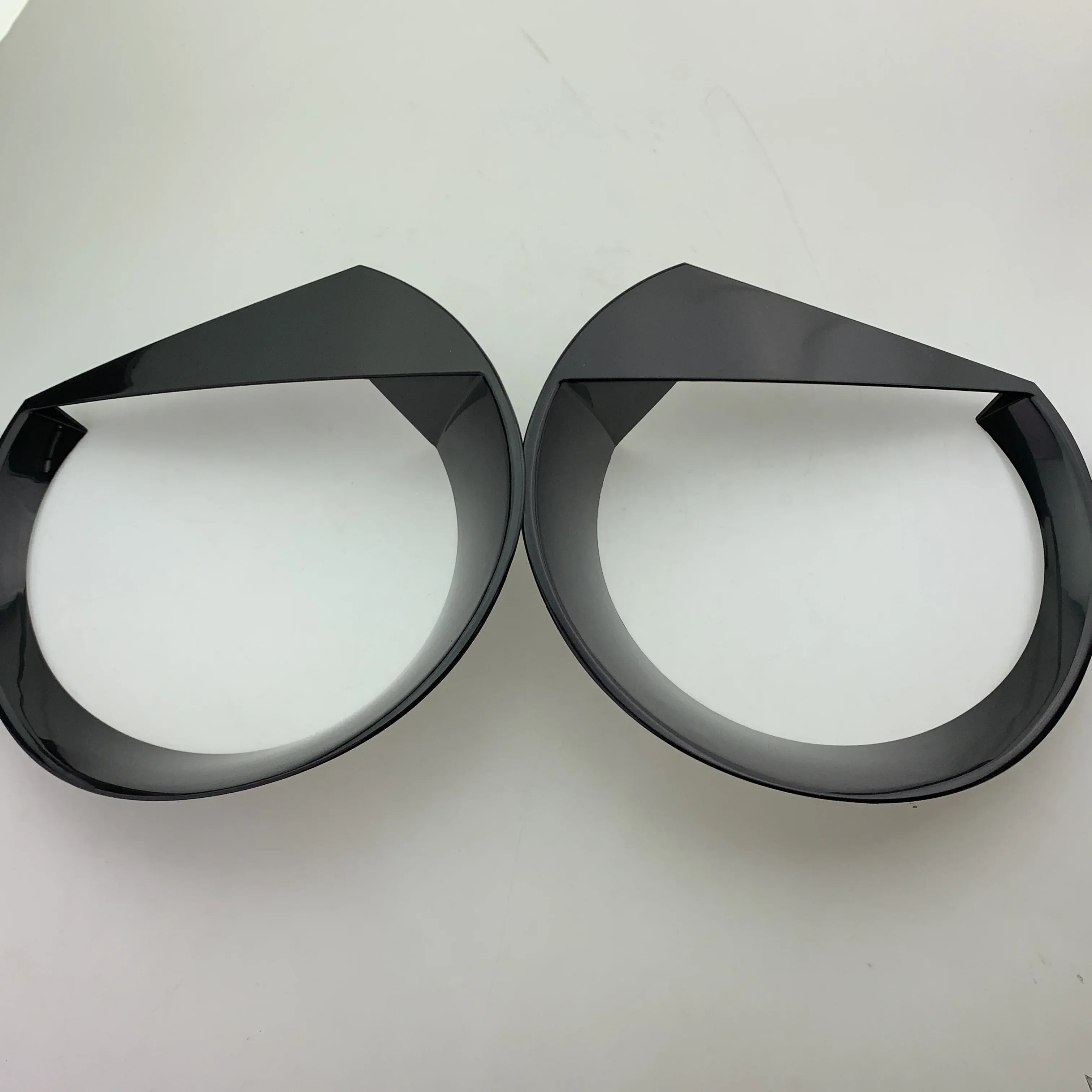 For Headlight Cover Front Head Light Lamp Trim Headlight Protector for 2019 2Pcs Black