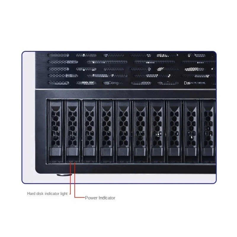 For 12-disk Server Hot-swappable Chassis Supports ATX Motherboard Network Data Storage Industrial Control Devices