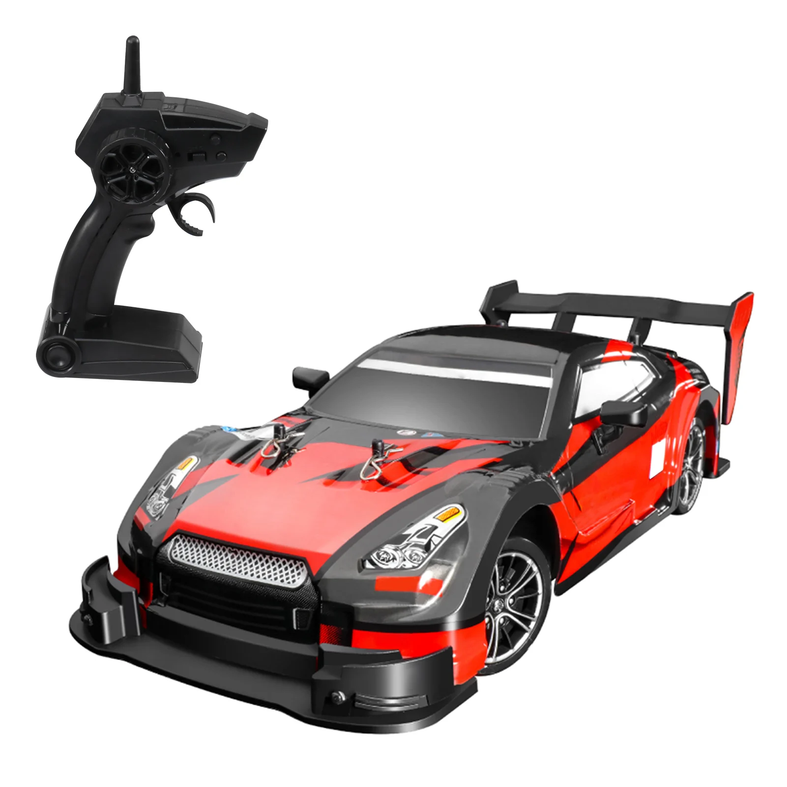 Mobil balap Remote Control 1/16, RTR hadiah anak-anak kecepatan tinggi 30km/jam 2.4GHz 4WD