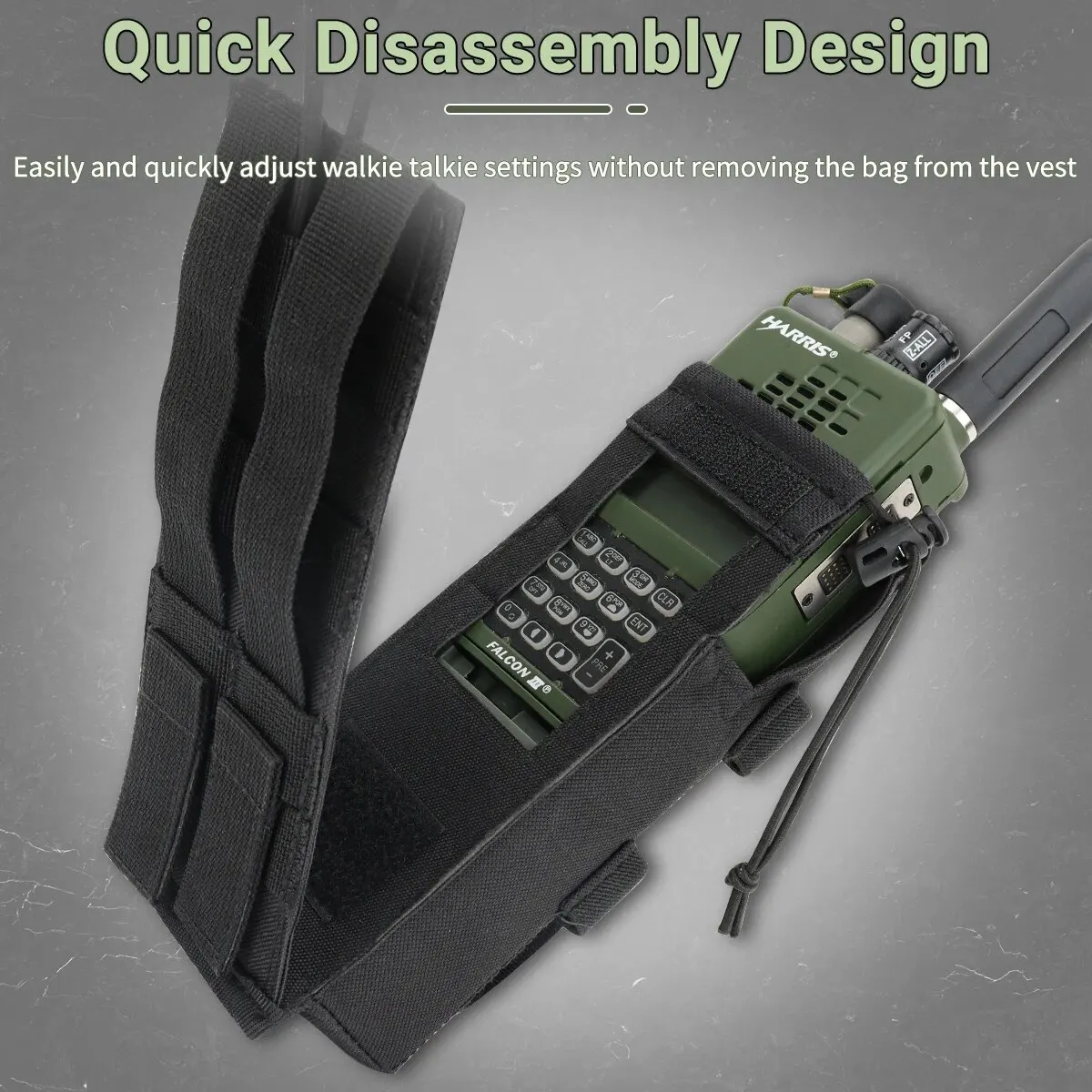 Military Radio Pouch Tactical Walkie-Talkie Bag for PRC 152 Radio Tactical MOLLE Belt Oxford Hunting Vest Outdoor Tool Pouches