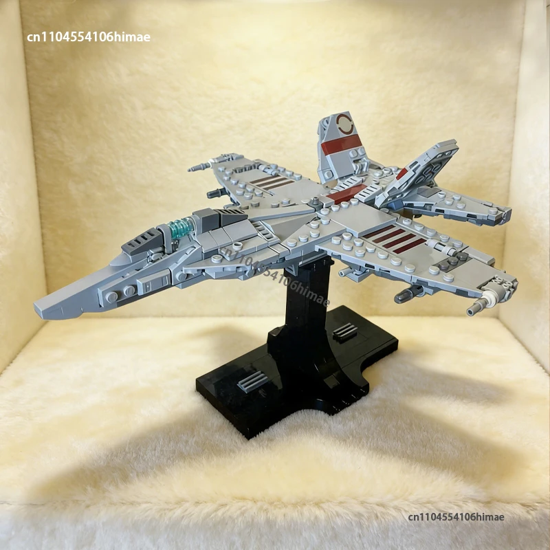 

NEW F-18 Hornet Midi-Scale Building Blocks Model DIY Spaceship Military Sci-fi Movie Assembly Bricks Kids Toy Christmas Gift