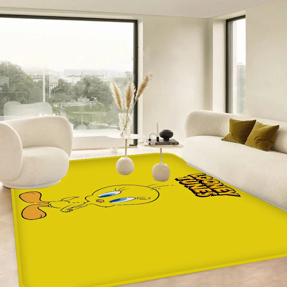 

Cute Cartoon T-Tweety BirdS Long Rugs Kids Room Bedroom Decoration Balcony Anti-Slip Doormat Living Room Alfombra