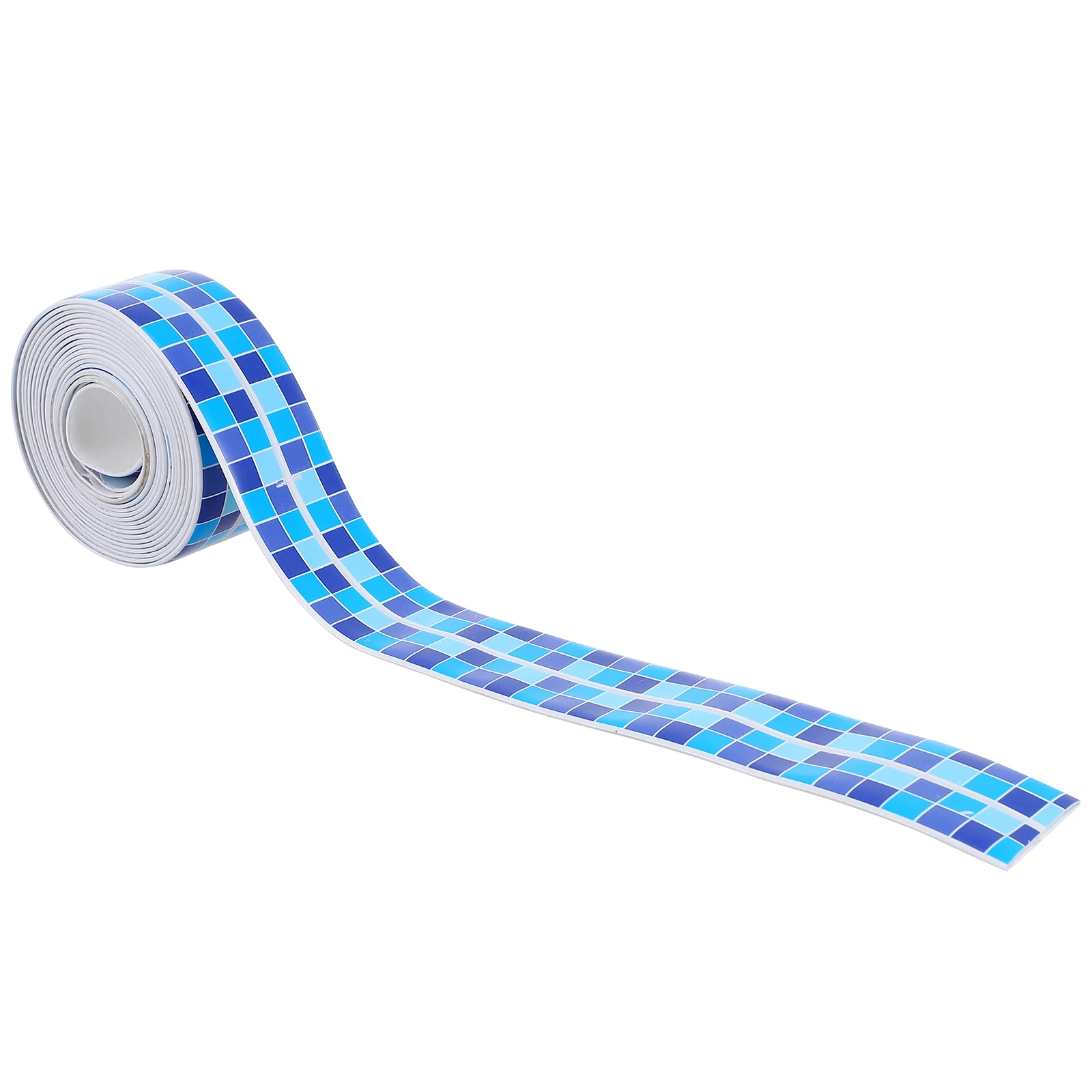 

1 Roll PVC Waterproof Bathroom Seam Stickers Flexible Wear Resistant Pattern Tear Without Trace 90 Degree Bending Design