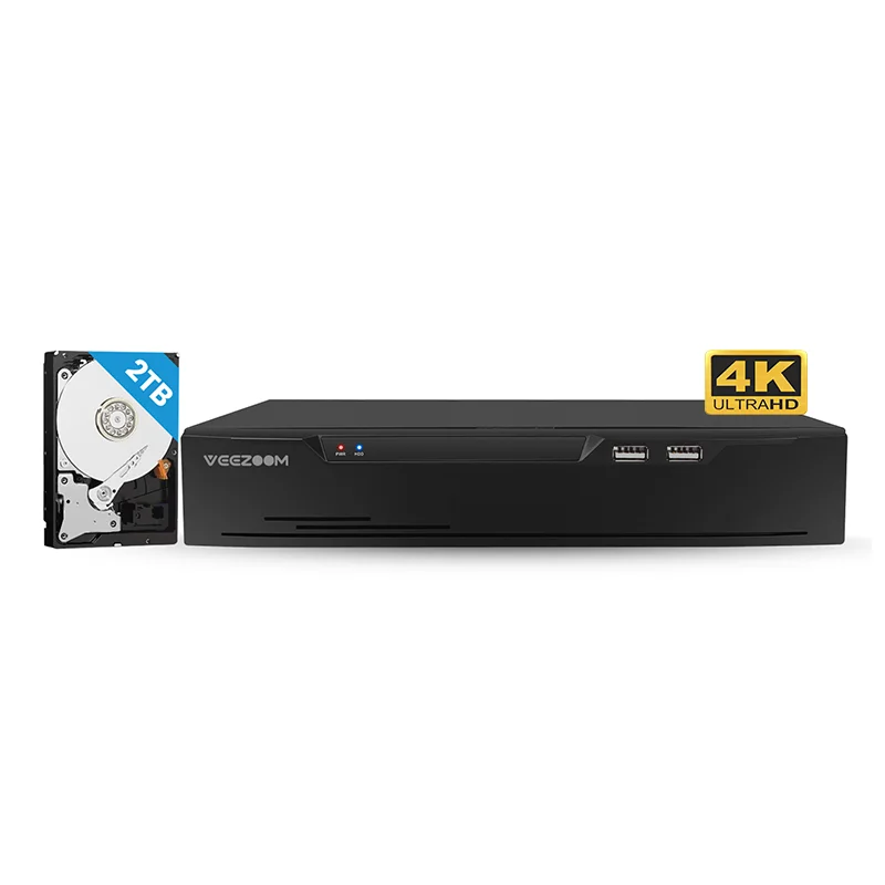 2026 8MP H.265 8CH  APP PoE NVR P2P Smart Playback 1 SATA MAX 8TB HDD Security CCTV 8 Channel Poe 4K Network Video Recorder