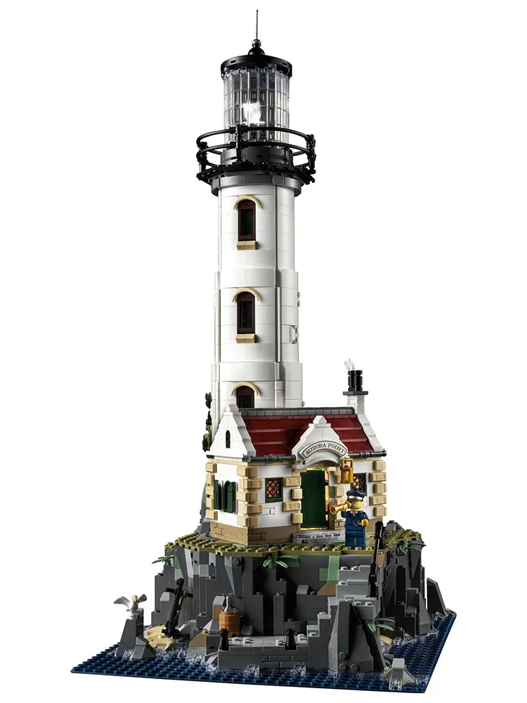 2056 Stuks Gemotoriseerde Vuurtoren Bouwstenen Set Diy Toren Bakstenen Speelgoed Compatibel Met 21335 Volwassenen Verjaardag Kerstcadeau - afbeelding 2
