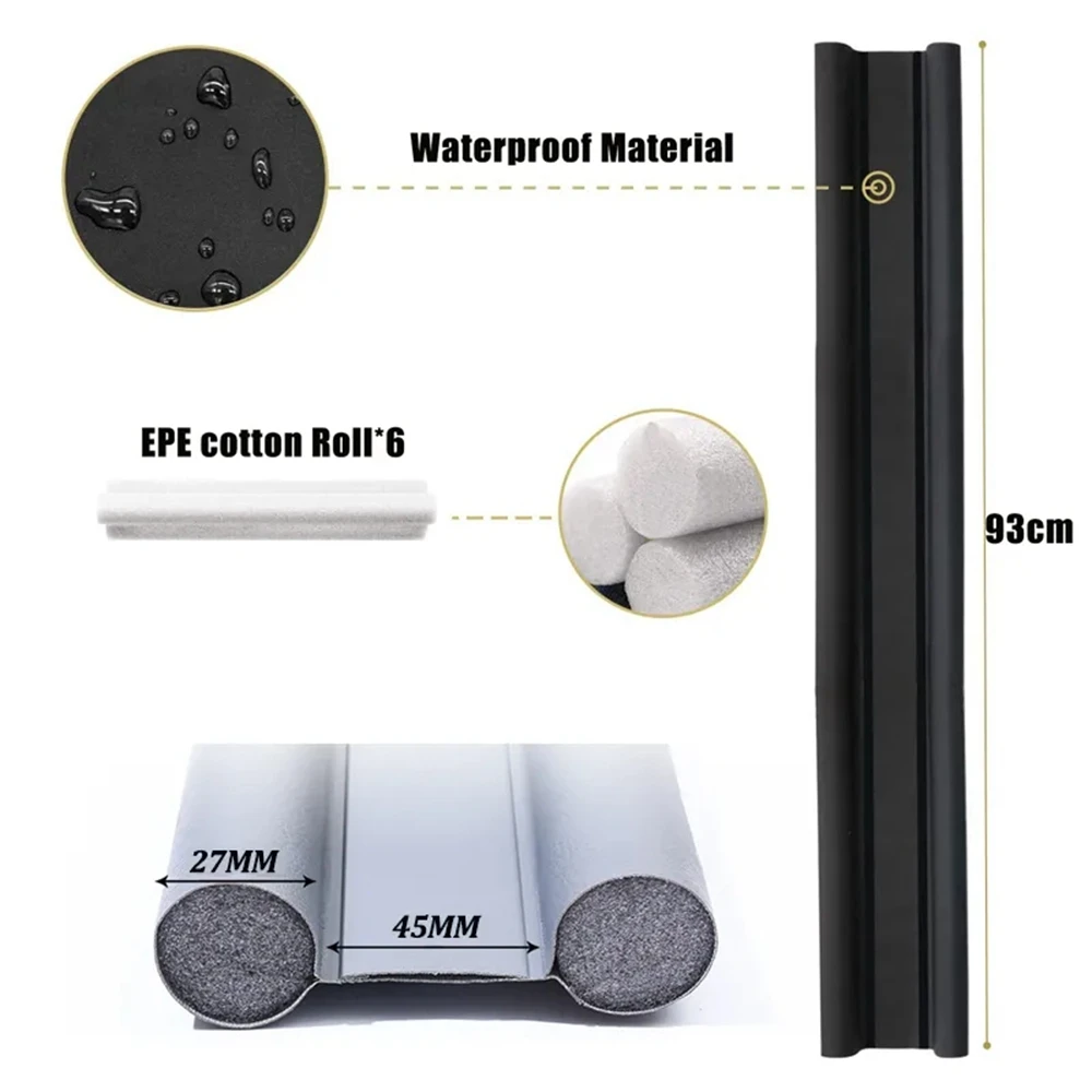 Adjustable Door Bottom Seal Strip Weatherstrip Protector Doorstop Soundproof Door Draft Stopper Anti-Cold Blocker Foam Strip