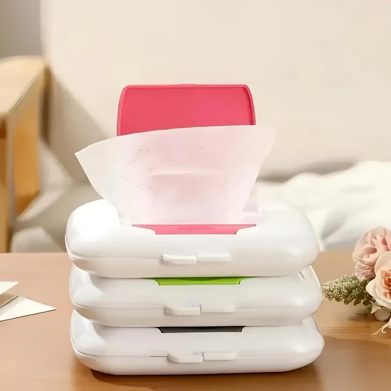 Portable Wet Wipes Dispenser Box Durable Lightweight Travel Essentials For Outdoor Camping And Daily Use