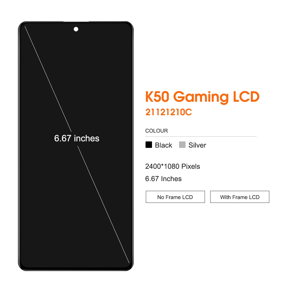 6.67\'\' New for Xiaomi Redmi K50 Gaming LCD Display Touch Screen Digitizer Assembly Parts for redmi k50 Game Edition LCD