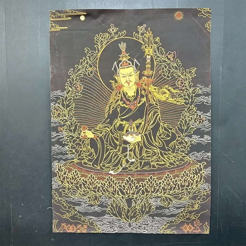 Tibet Tibetan Cloth Silk The wisdom of padmasambhava Thangka Tangka Embroidery Painting