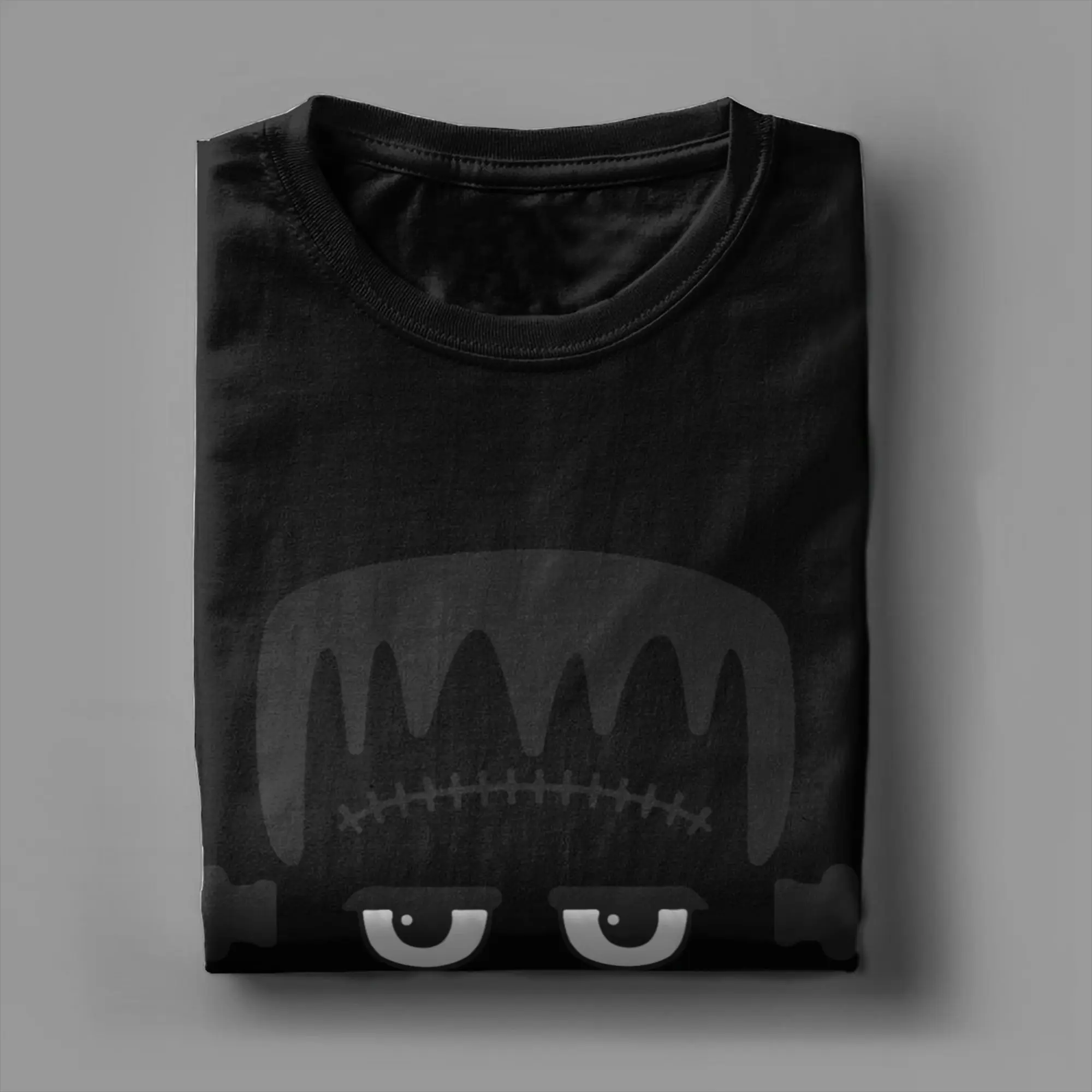 تي شيرت رجالي من Frankenstein Monster Halloween تي شيرت قطني بأكمام قصيرة وياقة دائرية تي شيرت هدية