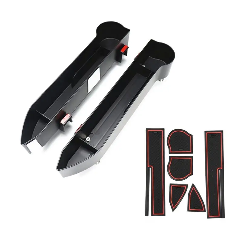 2PCS Car Door Water Cup Holder Storage Box Inner Tray Holder Parts Accessories For Jimny JB64 JB74 2019-2022-A08Q