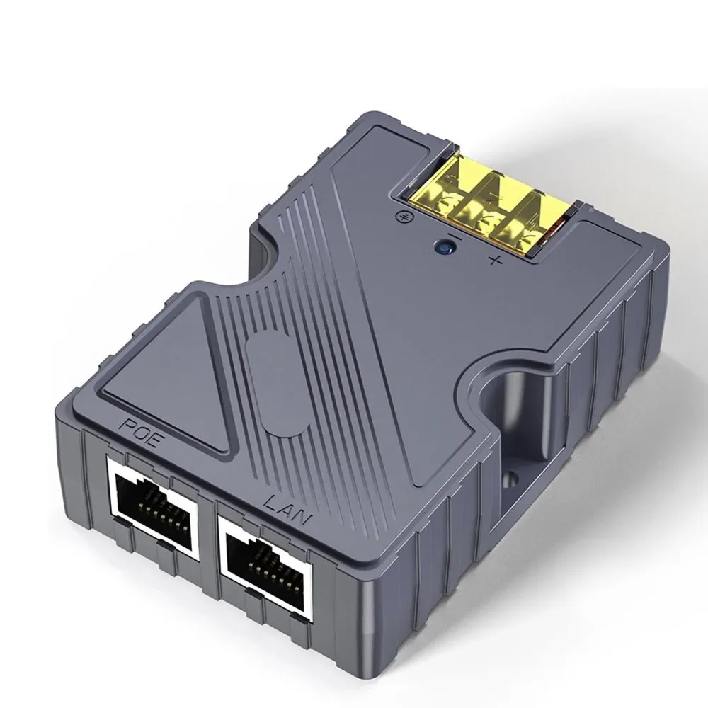 ¡a93fotos-inyector-poe-150w-48-57v-3a-salida-gigabit-ethernet-pasivo-para-kits-de-internet-satelital-y-sistemas-de-red