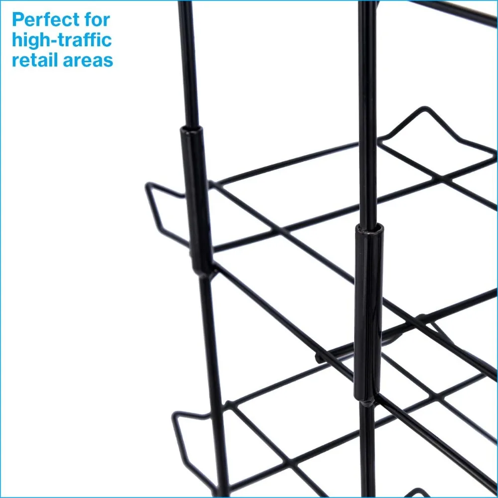 Vertical Hat Rack Stand for Wall Floor Standing Cap Organizer Display Holds 72 Caps 78H
