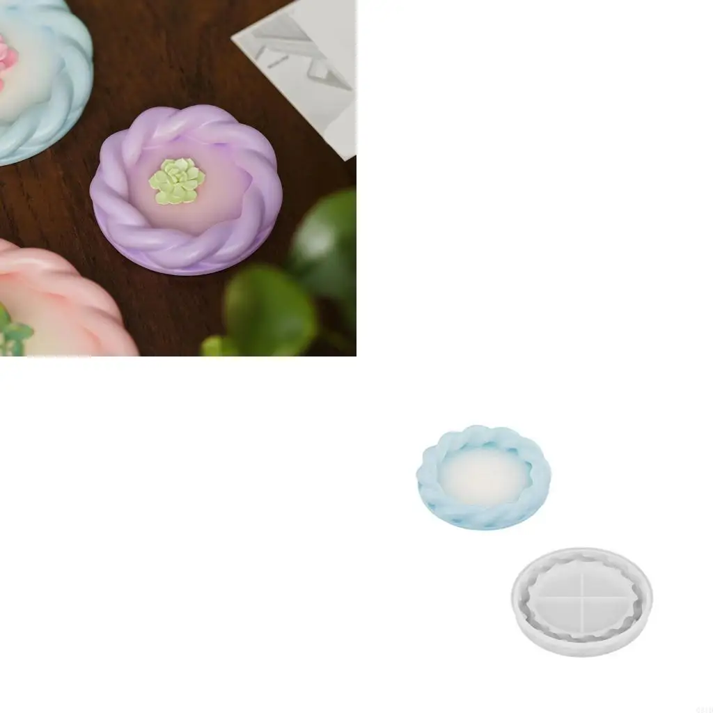 

Multipurpose Silicone Twist Plate Tray Enhances Atmospheres Accessory for Home Use and Professional Party Planning