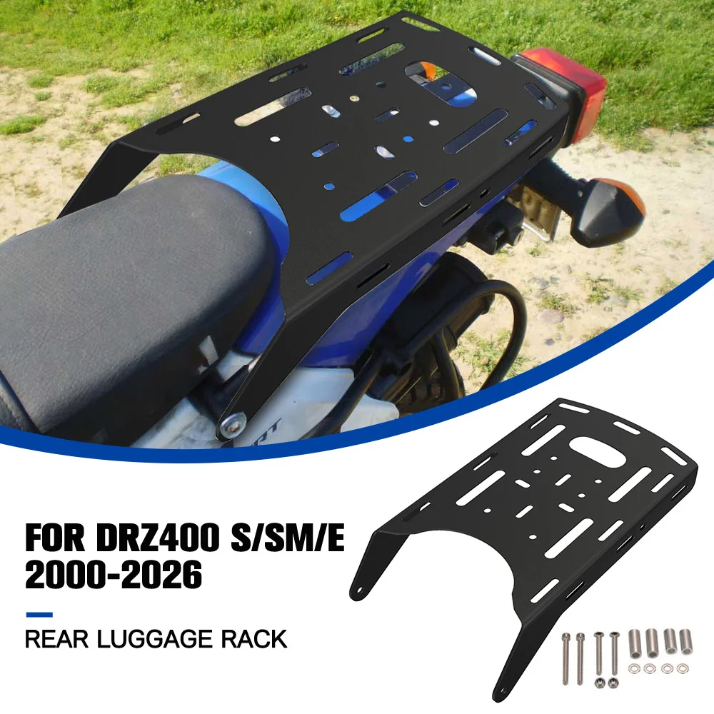 FOR SUZUKI DRZ400 S/SM/E 2000-2020-2021-2022-2023-2024-2025-2026 Rear Luggage Rack Top Case Mount Plate Luggage Holder Bracket