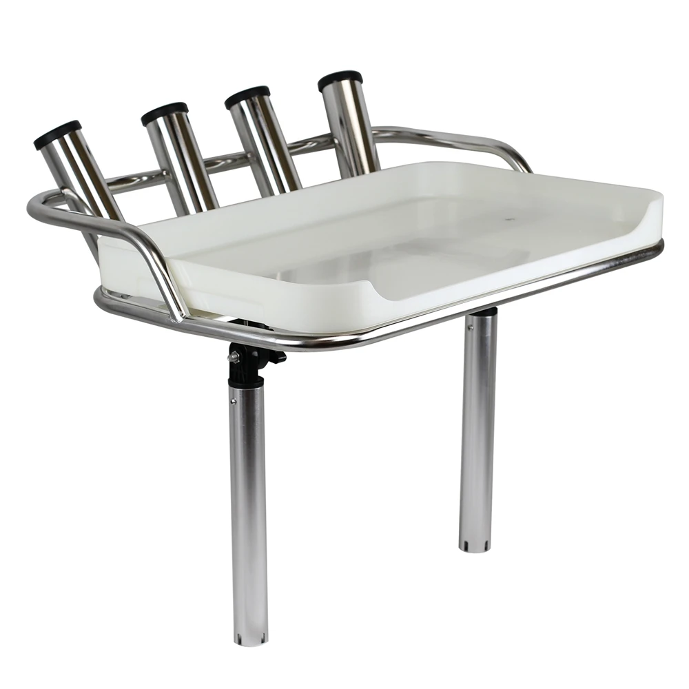 Boat Dual Mount Framed 4 Stainless Steel Rod Holder Cutting Boardpromote sales