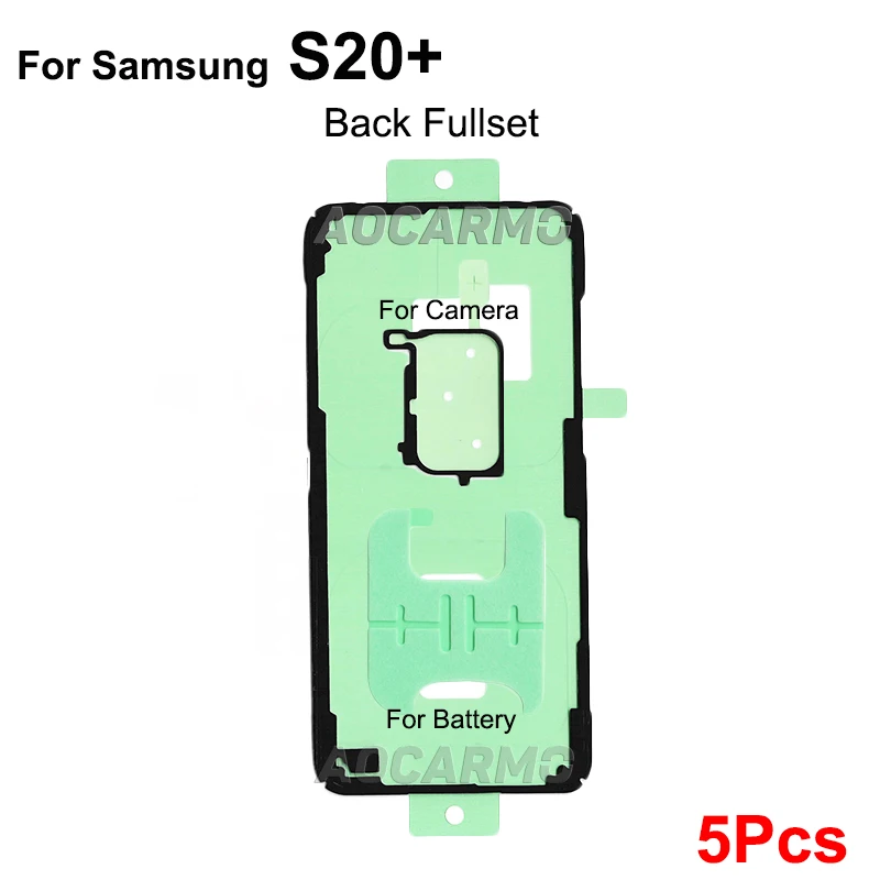 5Pcs/Lot For Samsung Galaxy S20+ Plus LCD Screen Tape Back Battery Sticker Cover Frame Camera Lens Waterproof Adhesive Glue