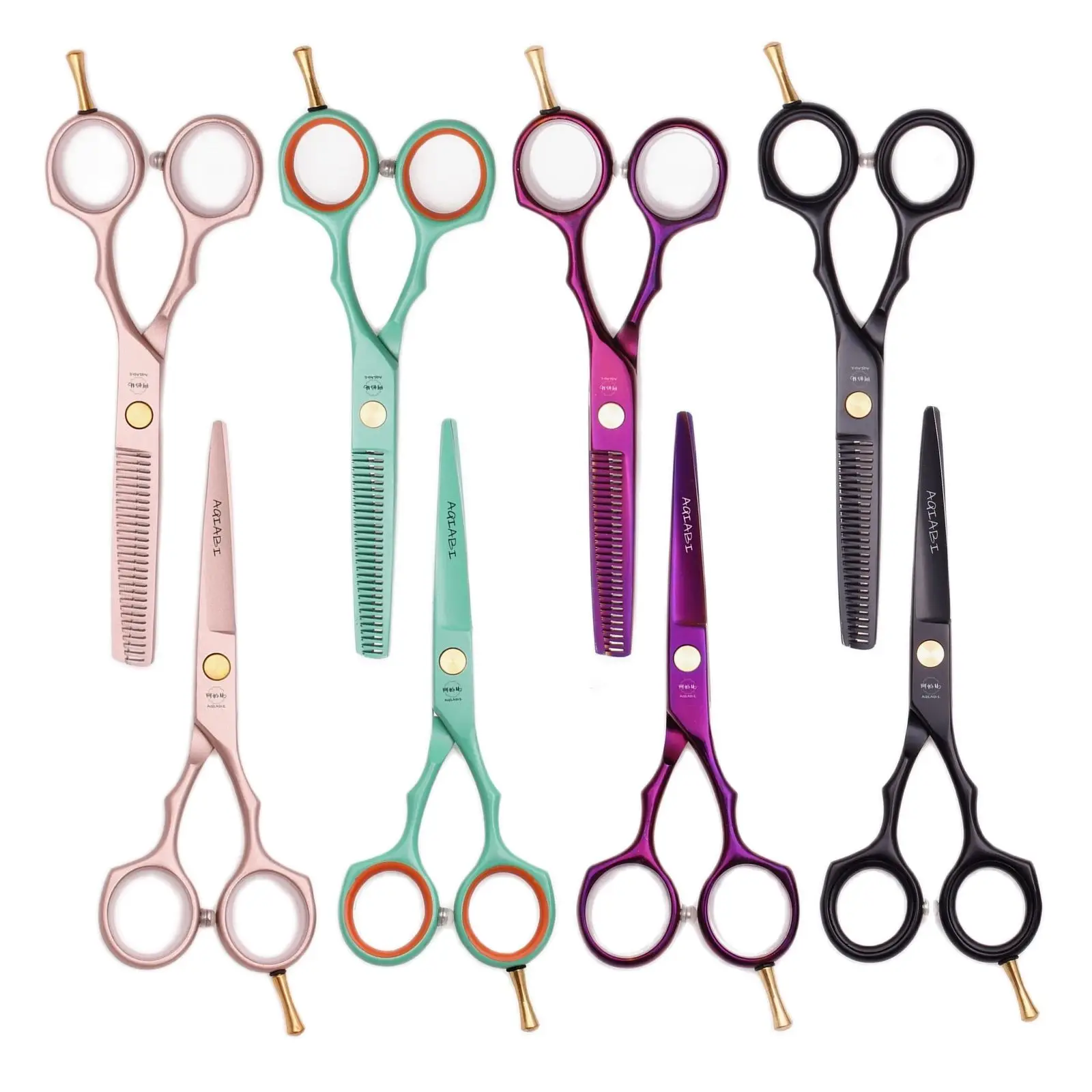 5.5\'\' Professional Hairdressing Hair Scissors 440C Cutting Shears Thinning Razor Comb Set Salon Barber Home Dropshipping A1104
