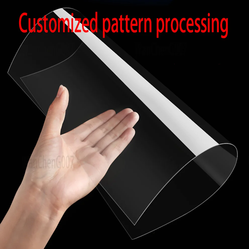 High Transparent PVC Plate Thick 0.3-2mm Clear Plastic Sheet DIY Model Material Processing Accessories 100x200~300x400mm