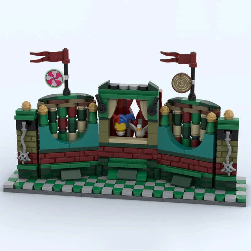 City Street View Model MOC Building Bricks Puppet Film Theater Modular Technology Gifts Holiday Assemble Children Toys Suit