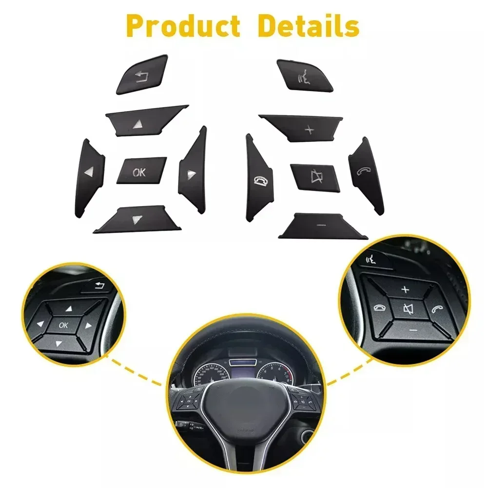 다기능 스위치 버튼 핸들 스위치 제어 키, 메르세데스 벤츠 E C G 클래스 2012-2016 GL GLK, 12 개