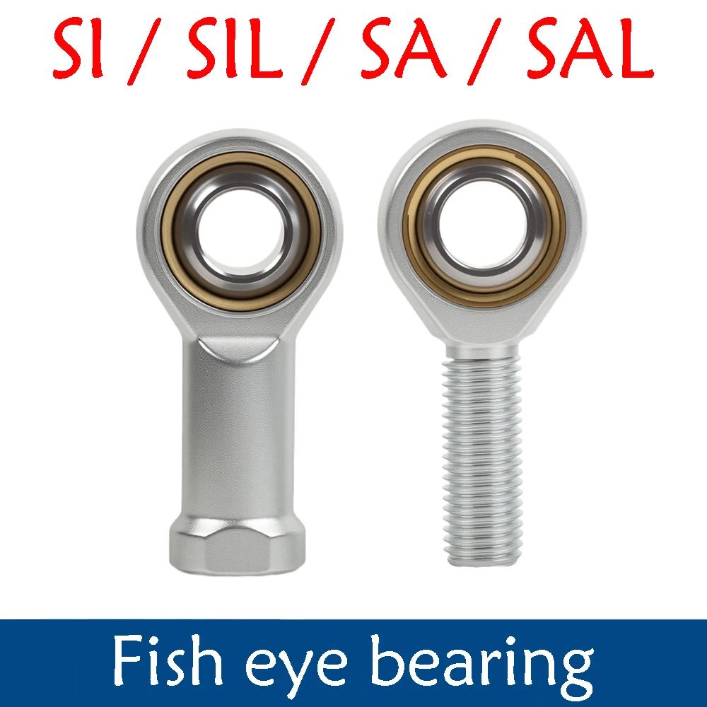 

Rod End Spherical Bearings 4mm/5mm/6mm/8mm/10mm/12mm/16mm/20mm SA SI SAL SIL T/K Joint Metric Threaded Rod End Bearing
