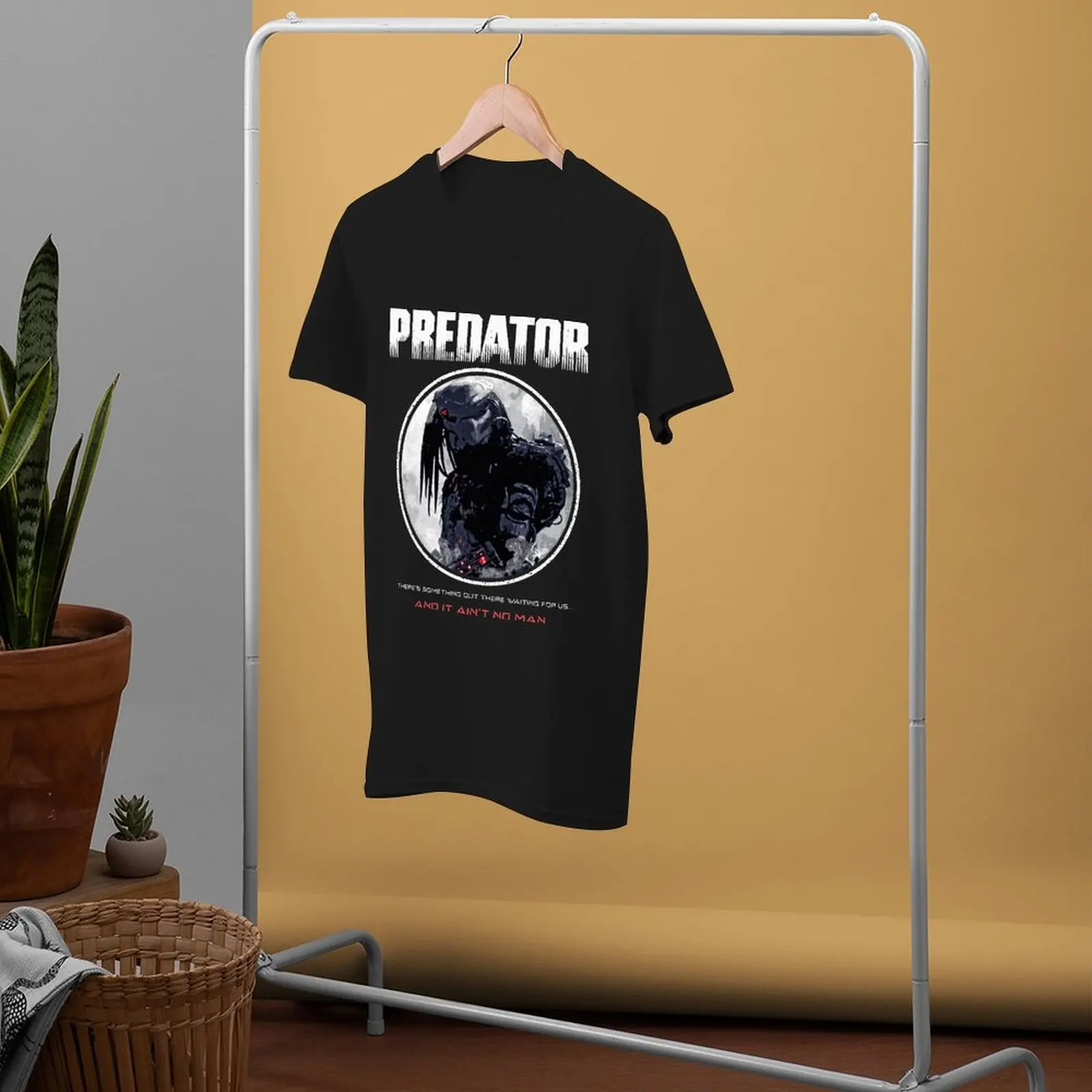 Predator T Shirt Action Movies Horror Short Sleeves Casual T-Shirt Printed Cotton Tshirt Male