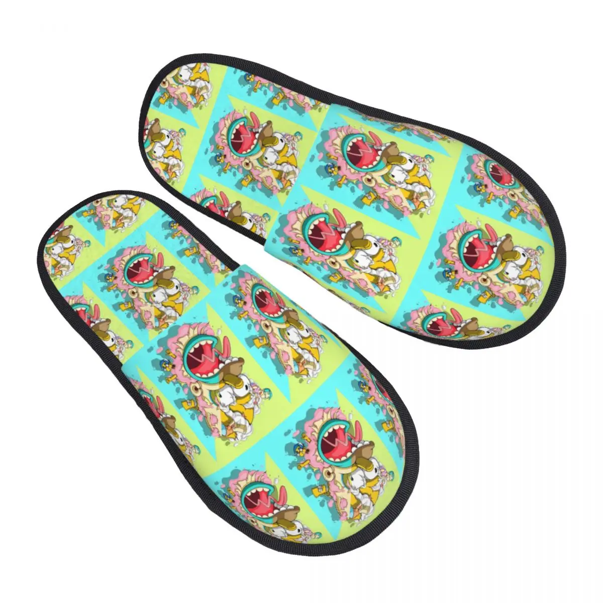 Zapatillas de casa de espuma viscoelástica suave personalizadas de Simpsons, zapatillas antideslizantes cálidas y cómodas con dibujos animados para mujer