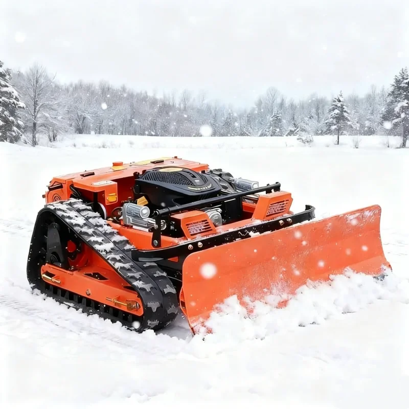 

Customized Remote Control Lawn Mower with Snow Shovel Track Chassis, Cutter for Steep Slopes Mower，Suitable for Garden
