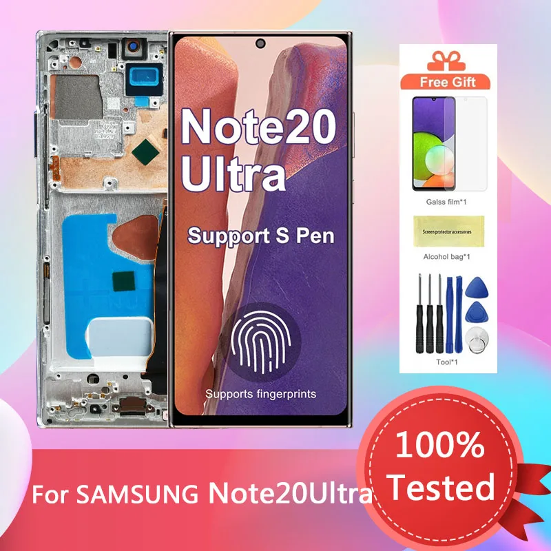 new-amoled-lcd-for-samsung-galaxy-note20-ultra-4g-5g-lcd-display-for-samsung-note20-ultra-n985f-n986b-lcd-touch-screen-digitizer