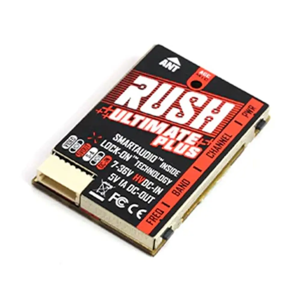 RUSH TANK Ultimate PLUS 7-36V 5.8GHZ 48CH/37CH Pitmode/25mW/200mW/500mW/800mW Video Transmitter VTX  Description: 1. The RUSH Ta