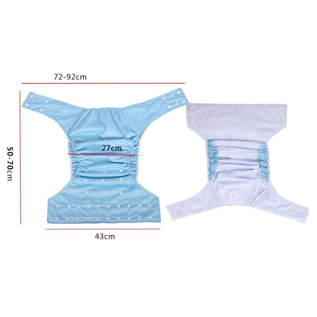 Adjustable Adult Cloth Diaper for Incontinence Washable Elastic Easy to Dry Leakfree Pants for Old People Disabled Odor Free