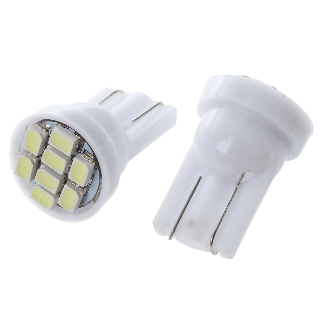 10x T10 W5W 8 LED SMD białe światło żarówka wewnętrzna żarówka 12V