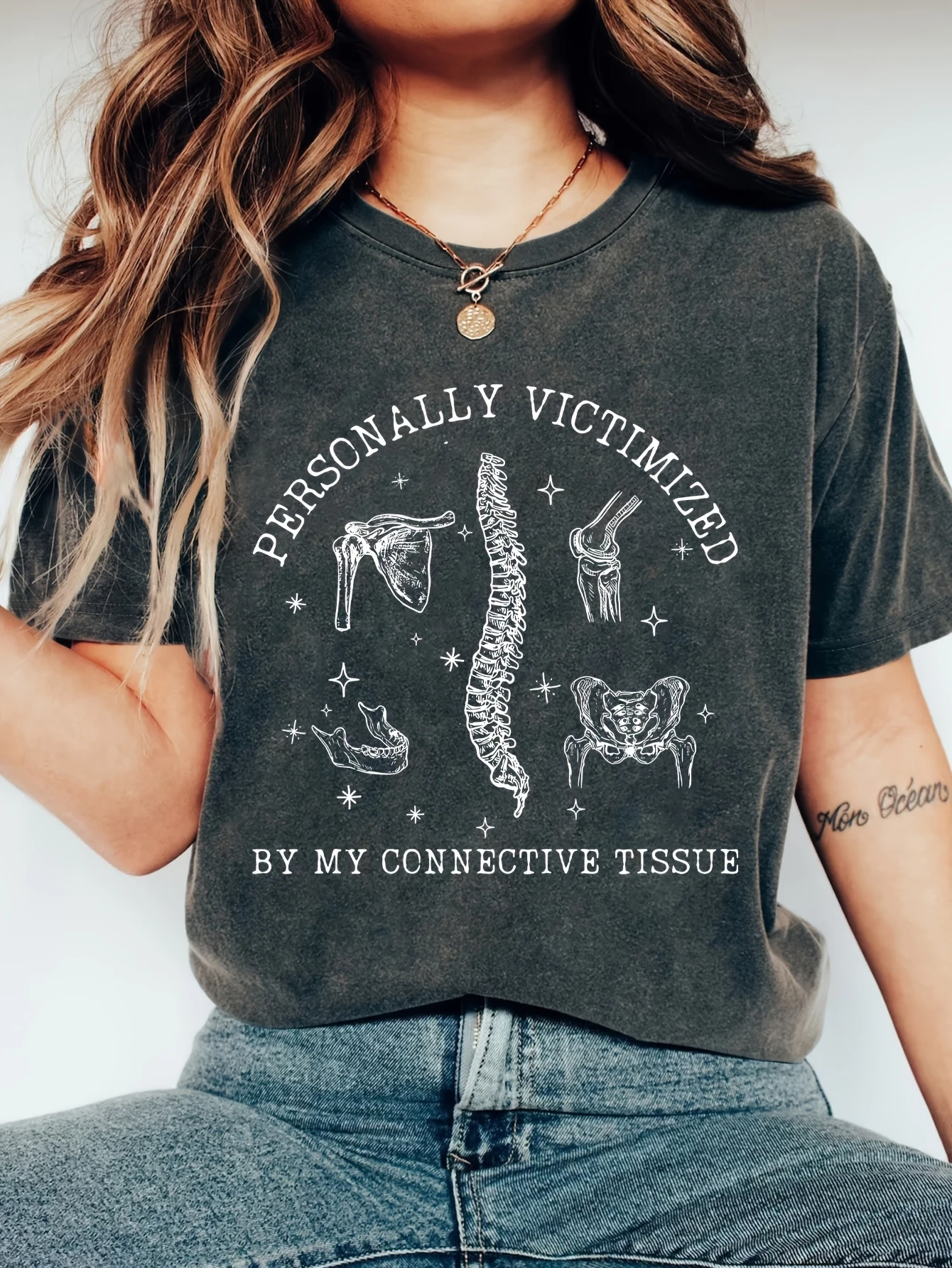 Personalized Victimized Fun EDS Short Sleeves Connective Tissue Humorous Ellers Danlos SyndromeHigh Activity Lineage T-shirt