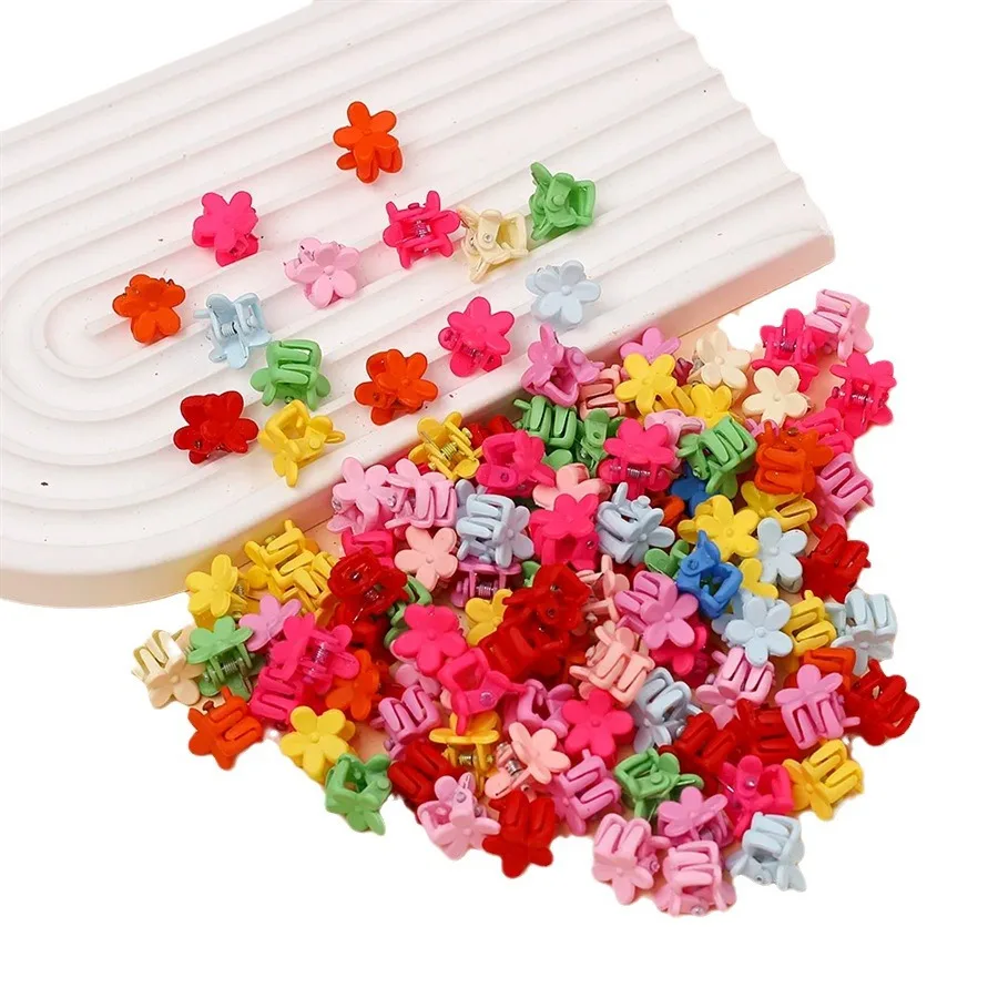 50PCS Modische Nette Kinder Haar Greifen Clip Weibliche Seite Clip Nette Prinzessin Haar Karte Schmuck Kopf Blume Mini Kleine haar Clip – Detail 8