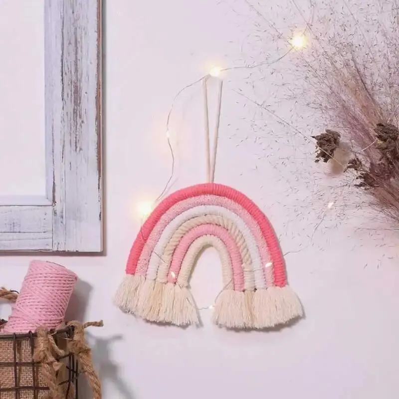 Simple Rainbow Wall Hanging Decoration Home Hanging Decoration Background Wall Decoration Tapestry Christmas Decoration Hangings