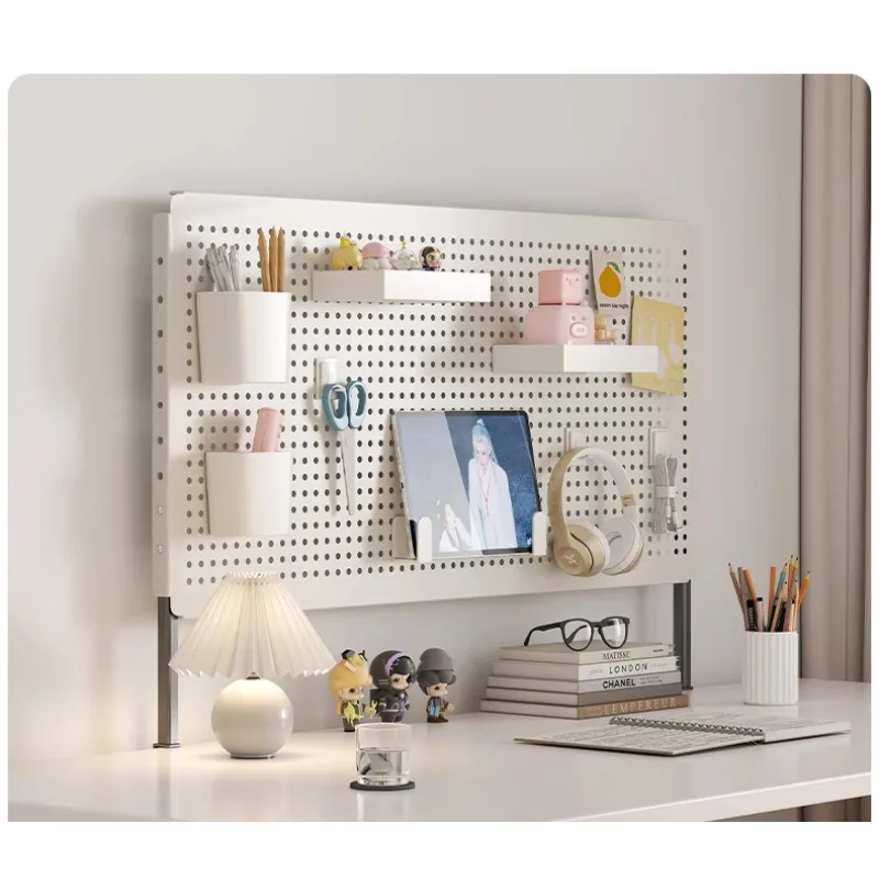 Vertical desktop hole board shelf, no punching, student desk storage, sorting shelf storage display